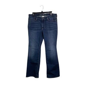 Eddie Bauer Curvy Bootcut Mid Rise Blue Jeans Size 12 Short